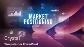  Presentation with positioning - Theme enhanced with finger-touching-tablet-with-charts background and a violet colored foreground