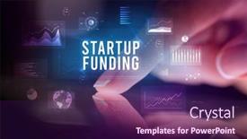  Presentation with finger - PPT theme enhanced with finger-touching-tablet-with-charts background and a wine colored foreground