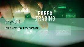  Presentation with forex - Theme enhanced with finger-touching-tablet-with-charts background and a seafoam green colored foreground