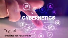  Presentation with web technology - Cool new PPT layouts with web technology icons and cybernetic backdrop and a lavender colored foreground