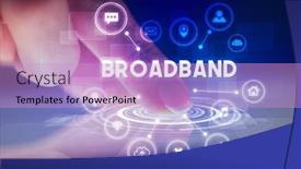  Presentation with web technology - PPT theme enhanced with finger-touching-tablet-with-web background and a lemonade colored foreground