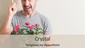  Presentation with roses flowery - Colorful theme enhanced with finger with happy face number backdrop and a lemonade colored foreground