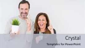  Presentation with transgenic plants - Slide deck having finger with happy face number background and a light gray colored foreground