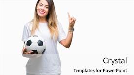  Presentation with idea light ball - Slides enhanced with finger with happy face number background and a white colored foreground