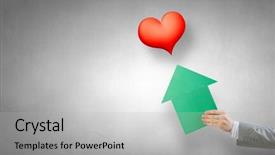  Presentation with pointer - Cool new PPT layouts with fingerpost - arrow pointer in hand backdrop and a  colored foreground