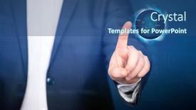  Presentation with biometric security - Beautiful presentation featuring fingerprint-scanning-with-biometric-identification backdrop and a ocean colored foreground