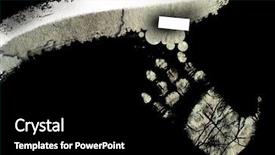  Presentation with fingerprints - Slide set with fingerprints-grunge design background and a black colored foreground