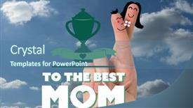  Presentation with award - PPT layouts enhanced with fingers as a couple background and a  colored foreground