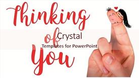  Presentation with web - Presentation theme having fingers crossed like a couple against web background and a lemonade colored foreground