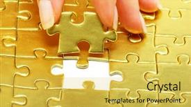  Presentation with capri holdings limited - Theme enhanced with fingers holdings gold pazles background and a  colored foreground