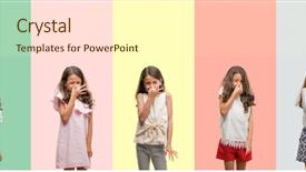  Presentation with bad breath - PPT layouts having fingers on nose bad background and a cream colored foreground