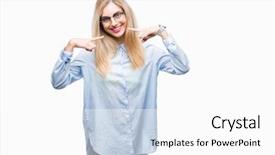  Presentation with health - Presentation theme consisting of fingers teeth and mouth health background and a white colored foreground