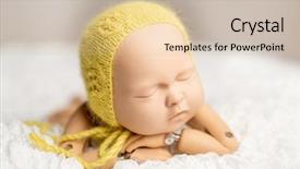  Presentation with realistic - Amazing presentation theme having fingures - realistic plastic figure of newborn backdrop and a lemonade colored foreground