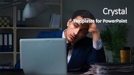  Presentation with task - Colorful slide deck enhanced with finish important deliverable task backdrop and a dark gray colored foreground