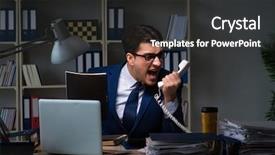  Presentation with task - Slide deck featuring finish important deliverable task background and a  colored foreground