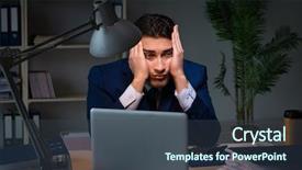  Presentation with task - Cool new presentation theme with finish important deliverable task backdrop and a ocean colored foreground