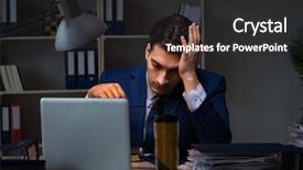  Presentation with task - PPT theme having finish important deliverable task background and a dark gray colored foreground