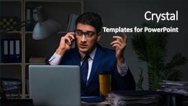  Presentation with task - Beautiful presentation design featuring finish important deliverable task backdrop and a dark gray colored foreground