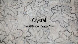  Presentation with finish strong - Theme enhanced with finish strong - leaf impression in stone background and a light gray colored foreground