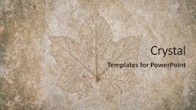  Presentation with finish strong - Beautiful PPT layouts featuring finish strong - leaf impression in stone backdrop and a mint green colored foreground