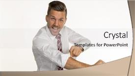  Presentation with finish strong - Slides having finish strong - manager rolls up sleeves background and a light gray colored foreground