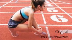  Presentation with finish strong - Theme with finish strong - side view of a young background and a red colored foreground