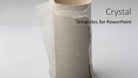  Presentation with toilet - Slide deck with finished toilet paper roll background and a light gray colored foreground