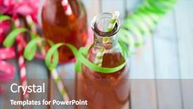  Presentation with celebration - Slide deck having finnish celebration of may background and a tawny brown colored foreground