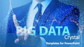  Presentation with data analyst - Audience pleasing PPT layouts consisting of fintech financial big data concept backdrop and a teal colored foreground