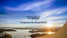  Presentation with university unc chapel hill - Slide deck having fiord - oslo cityscape as viewed background and a light blue colored foreground