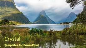  Presentation with effects of the colonialism in south asia - PPT theme enhanced with fiordland-park-south-island-new background and a tawny brown colored foreground
