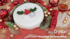  Presentation with red gold - Amazing PPT layouts having fir holly red and gold backdrop and a coral colored foreground