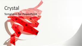  Presentation with christmas cars - Cool new PPT theme with fir tree for christmas card backdrop and a  colored foreground