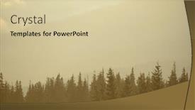  Presentation with forest morning - Cool new presentation with fir-trees-on-the-mountain backdrop and a lemonade colored foreground