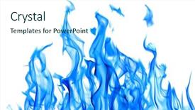  Presentation with blue fire - Audience pleasing slide deck consisting of window with the grape vine backdrop and a gray colored foreground