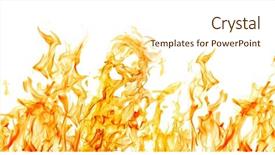  Presentation with lgbt diversity rainbow flag isolated - Theme featuring fire - orange flame isolated on white background and a cream colored foreground