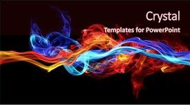  Presentation with fire red - Slides featuring fire - red and blue smoke background and a wine colored foreground