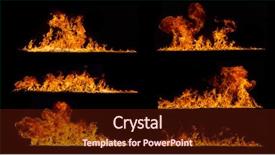 Presentation with flames - Colorful slide deck enhanced with fire - set of various kind backdrop and a wine colored foreground