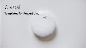  Presentation with smoke sensor - Amazing theme having fire-alarm-system-safety backdrop and a light gray colored foreground