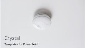  Presentation with smoke sensor - PPT layouts consisting of fire-alarm-system-safety background and a white colored foreground