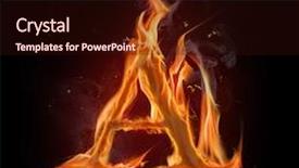  Presentation with alphabet - Audience pleasing presentation consisting of fire alphabet letter backdrop and a wine colored foreground