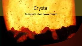  Presentation with burning coal - Presentation enhanced with fire and burning coal background and a yellow colored foreground