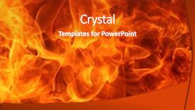 Presentation with fire - Cool new presentation with fire background backdrop and a crimson colored foreground