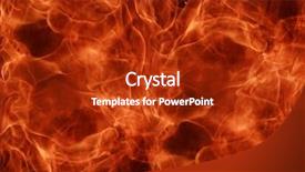  Presentation with fire red - Beautiful presentation theme featuring fire background backdrop and a crimson colored foreground