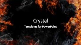  Presentation with hell - Colorful presentation theme enhanced with fire background backdrop and a black colored foreground