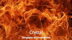  Presentation with fire - Colorful slide deck enhanced with fire background backdrop and a crimson colored foreground