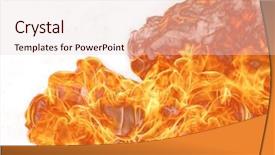  Presentation with fire department - PPT theme enhanced with fire background background and a lemonade colored foreground