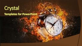  Presentation with fire - Beautiful slide set featuring fire burning - it is high time backdrop and a tawny brown colored foreground