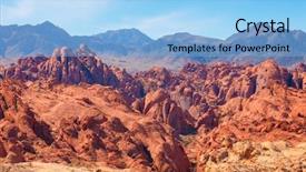  Presentation with fire - Audience pleasing slide set consisting of fire canyon in the valley backdrop and a light blue colored foreground