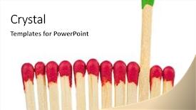  Presentation with inspiration - Presentation theme with fire chief - matches - leadership or inspiration background and a white colored foreground